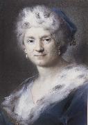 Rosalba carriera Self-Portrait as Winter oil painting